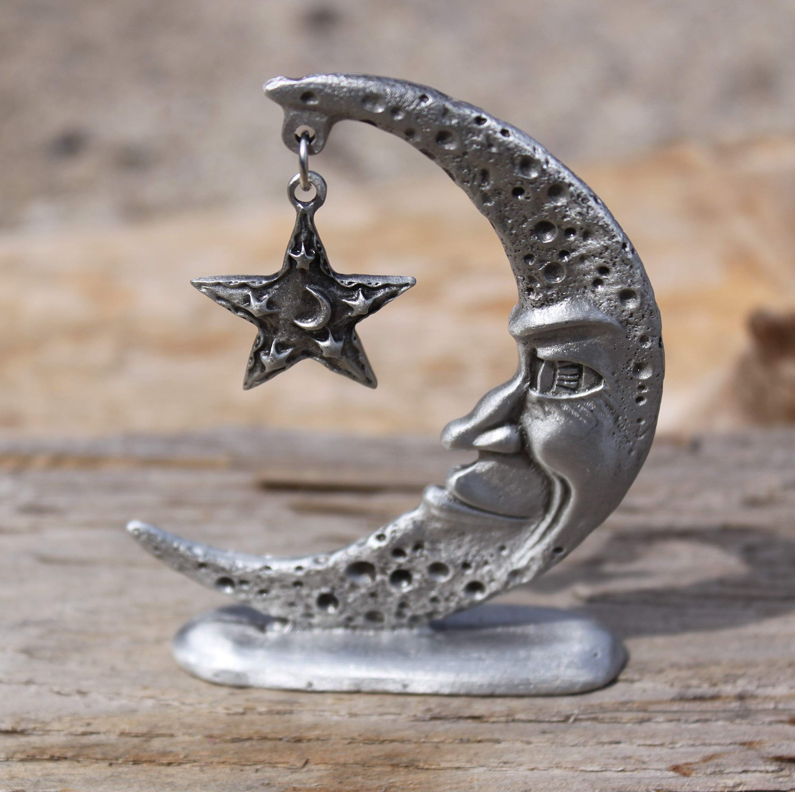 Amazon.com: Hastings Pewter Company Lead Free Pewter Moon Figurine
